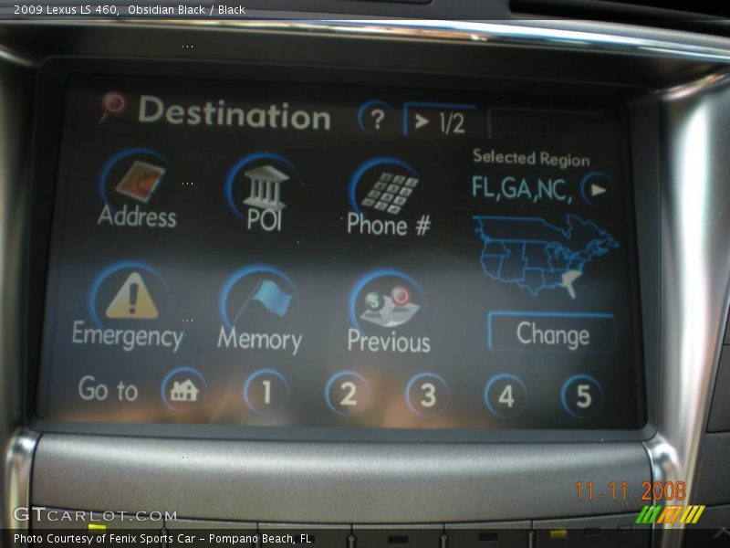 Obsidian Black / Black 2009 Lexus LS 460