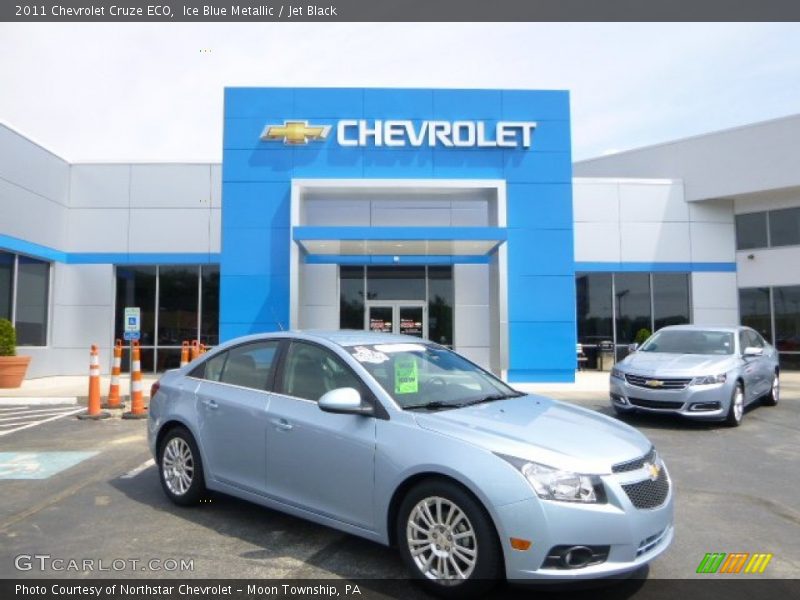 Ice Blue Metallic / Jet Black 2011 Chevrolet Cruze ECO
