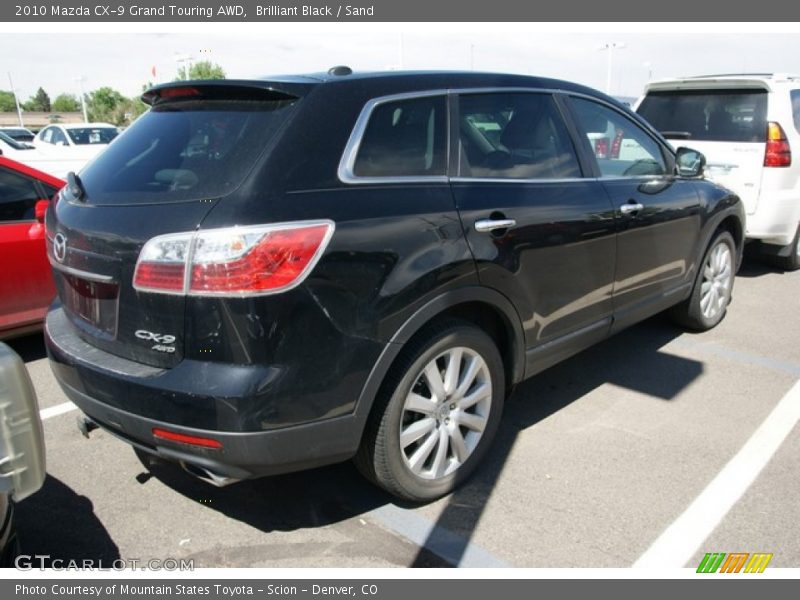 Brilliant Black / Sand 2010 Mazda CX-9 Grand Touring AWD