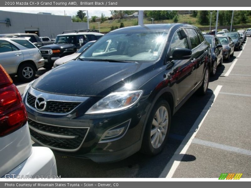 Brilliant Black / Sand 2010 Mazda CX-9 Grand Touring AWD