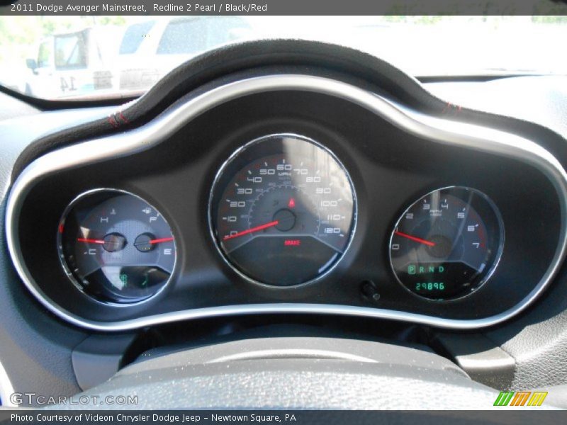 Redline 2 Pearl / Black/Red 2011 Dodge Avenger Mainstreet