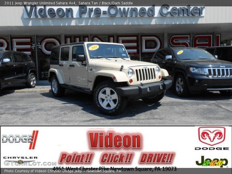 Sahara Tan / Black/Dark Saddle 2011 Jeep Wrangler Unlimited Sahara 4x4