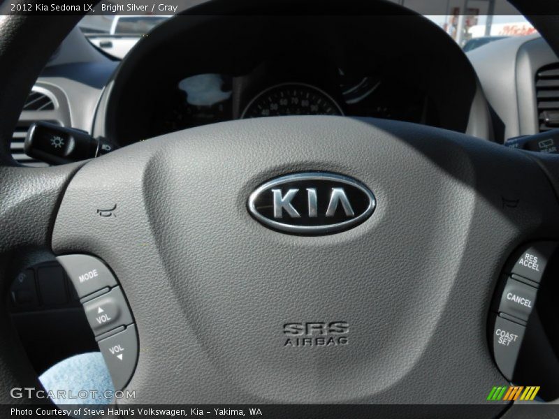 Bright Silver / Gray 2012 Kia Sedona LX