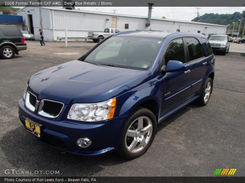 Deep Blue Metallic / Ebony 2008 Pontiac Torrent GXP AWD
