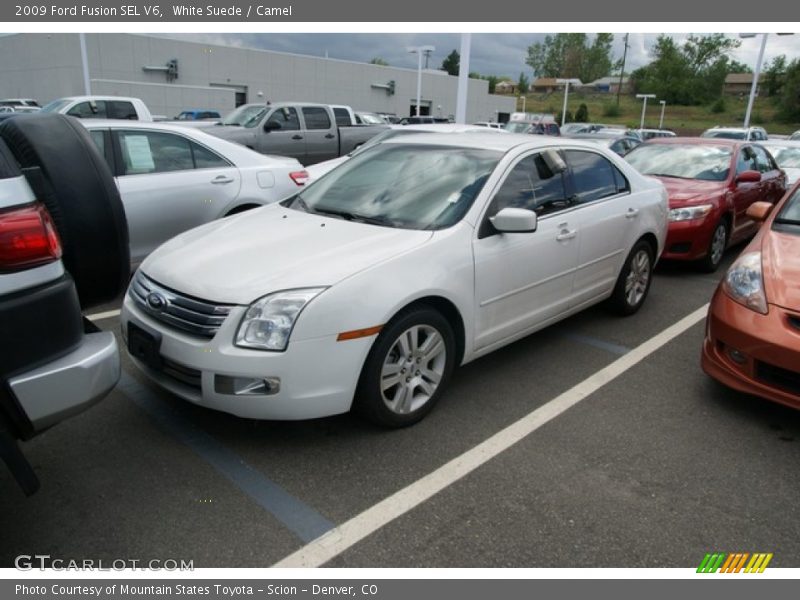 White Suede / Camel 2009 Ford Fusion SEL V6