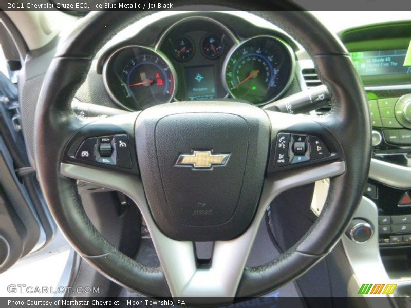 Ice Blue Metallic / Jet Black 2011 Chevrolet Cruze ECO