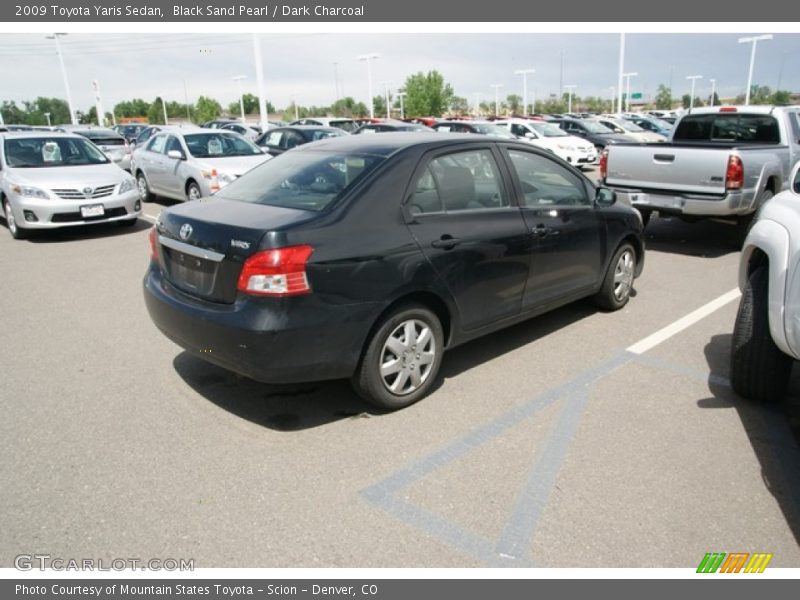 Black Sand Pearl / Dark Charcoal 2009 Toyota Yaris Sedan
