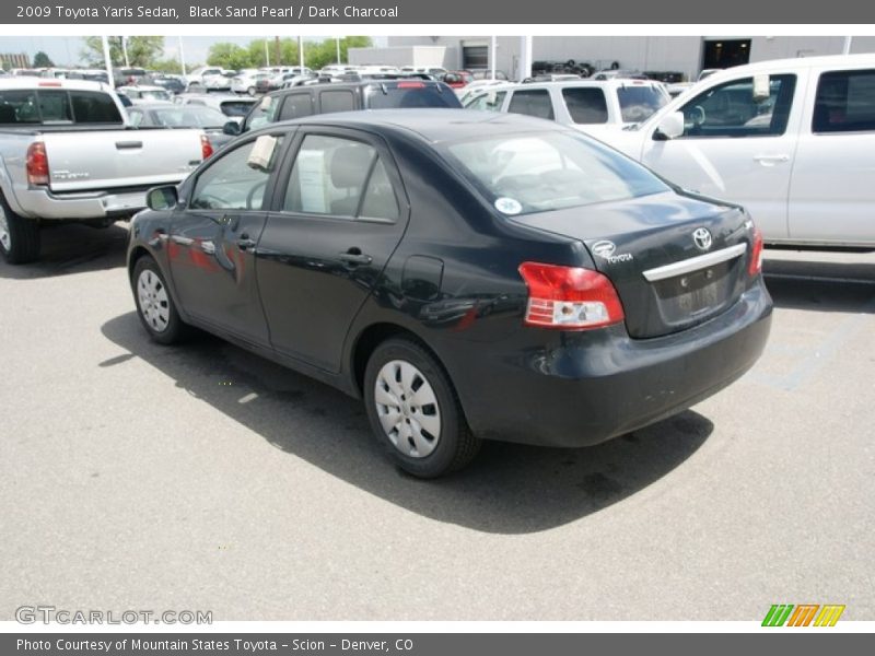 Black Sand Pearl / Dark Charcoal 2009 Toyota Yaris Sedan