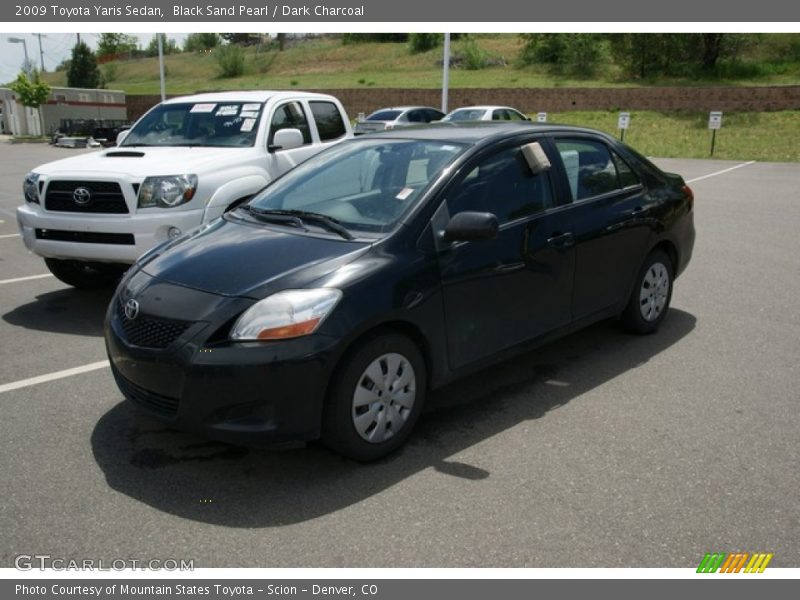 Black Sand Pearl / Dark Charcoal 2009 Toyota Yaris Sedan