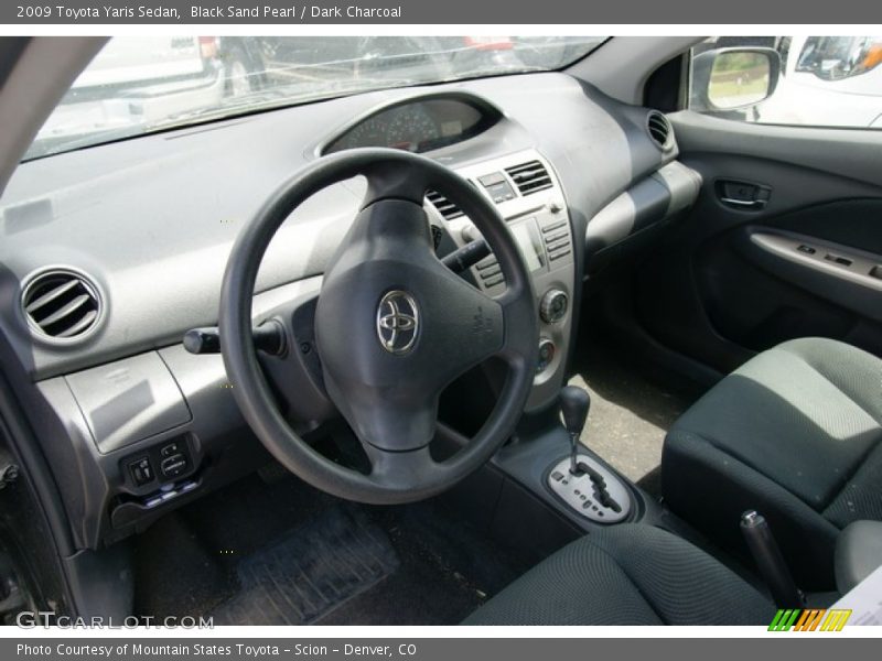 Black Sand Pearl / Dark Charcoal 2009 Toyota Yaris Sedan