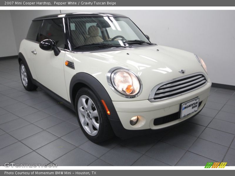 Pepper White / Gravity Tuscan Beige 2007 Mini Cooper Hardtop