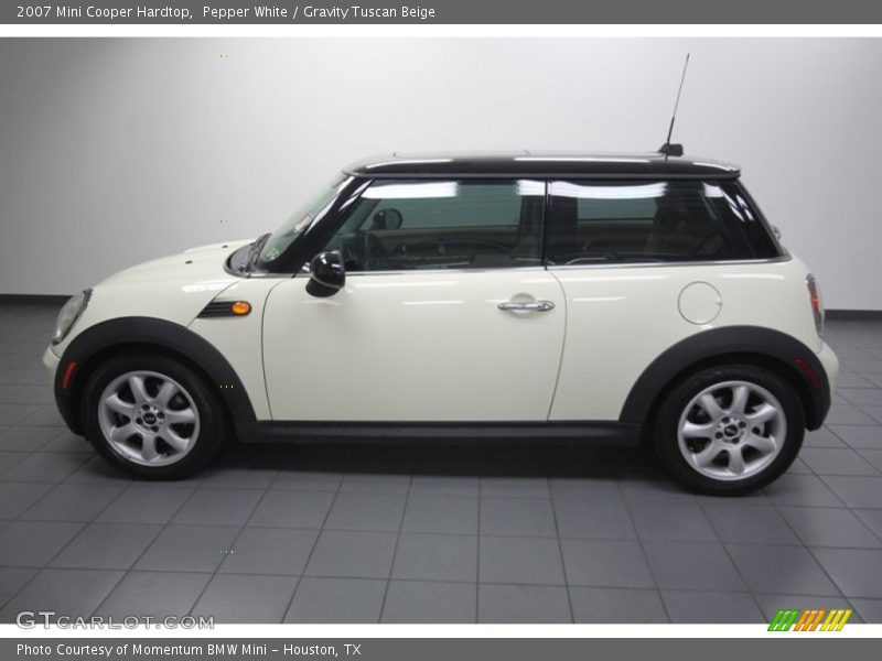 Pepper White / Gravity Tuscan Beige 2007 Mini Cooper Hardtop