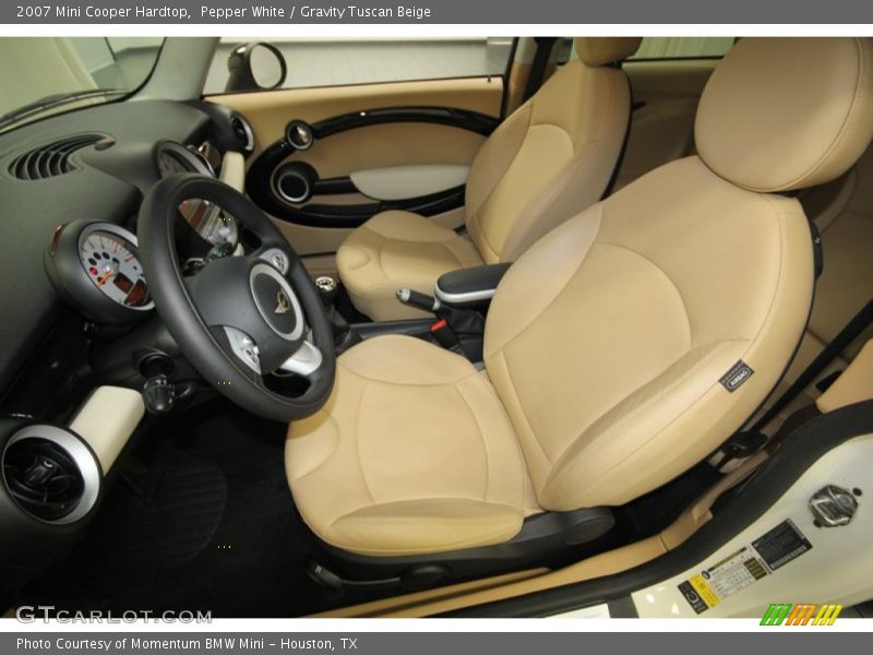 Pepper White / Gravity Tuscan Beige 2007 Mini Cooper Hardtop