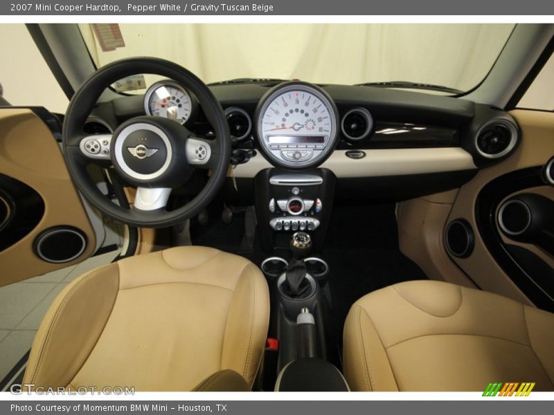 Pepper White / Gravity Tuscan Beige 2007 Mini Cooper Hardtop