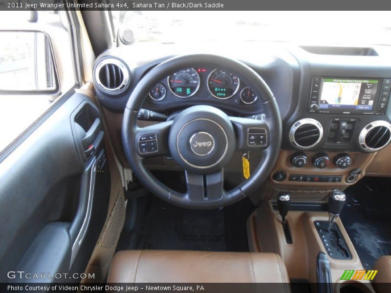 Sahara Tan / Black/Dark Saddle 2011 Jeep Wrangler Unlimited Sahara 4x4