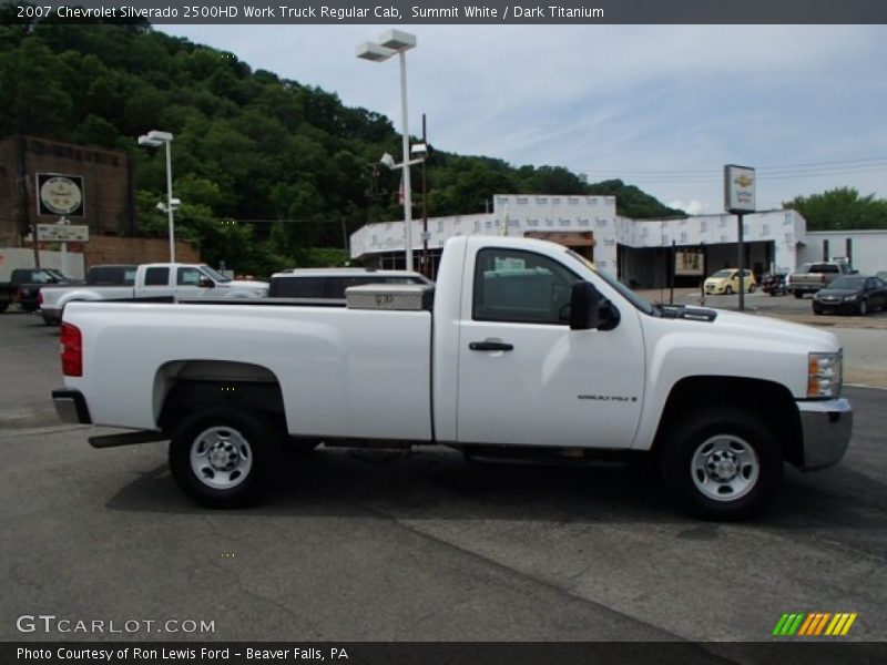 Summit White / Dark Titanium 2007 Chevrolet Silverado 2500HD Work Truck Regular Cab