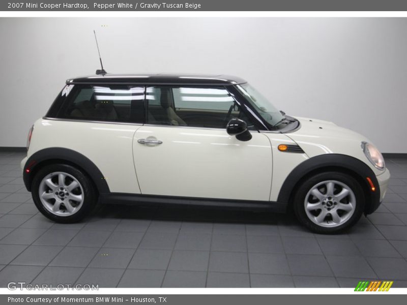 Pepper White / Gravity Tuscan Beige 2007 Mini Cooper Hardtop