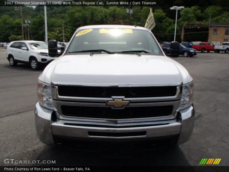 Summit White / Dark Titanium 2007 Chevrolet Silverado 2500HD Work Truck Regular Cab