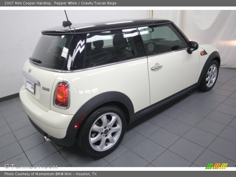 Pepper White / Gravity Tuscan Beige 2007 Mini Cooper Hardtop