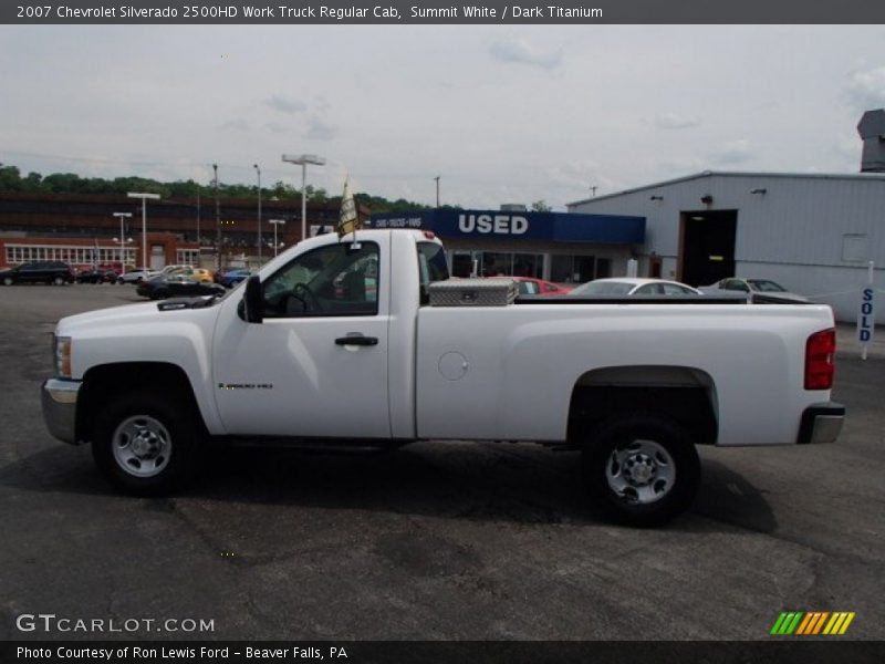 Summit White / Dark Titanium 2007 Chevrolet Silverado 2500HD Work Truck Regular Cab