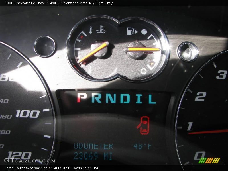 Silverstone Metallic / Light Gray 2008 Chevrolet Equinox LS AWD