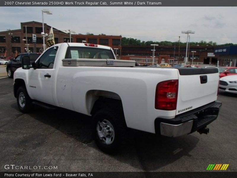 Summit White / Dark Titanium 2007 Chevrolet Silverado 2500HD Work Truck Regular Cab