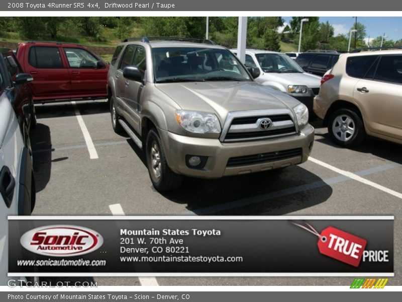 Driftwood Pearl / Taupe 2008 Toyota 4Runner SR5 4x4