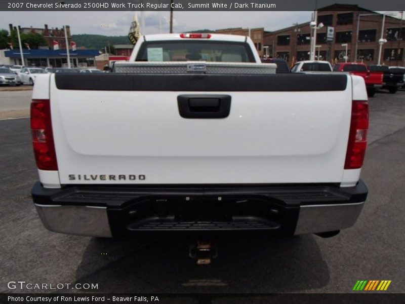 Summit White / Dark Titanium 2007 Chevrolet Silverado 2500HD Work Truck Regular Cab