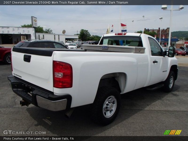 Summit White / Dark Titanium 2007 Chevrolet Silverado 2500HD Work Truck Regular Cab
