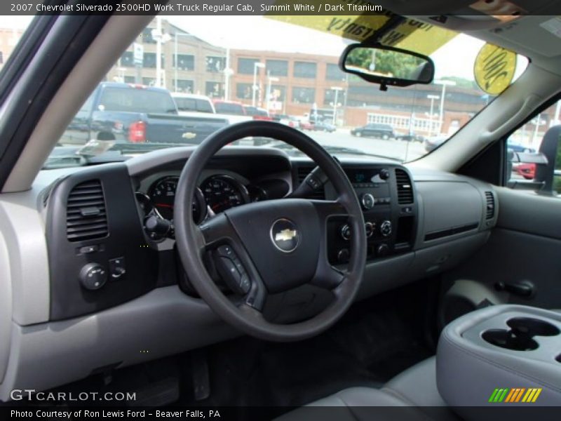 Summit White / Dark Titanium 2007 Chevrolet Silverado 2500HD Work Truck Regular Cab