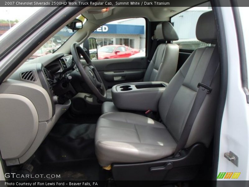 Summit White / Dark Titanium 2007 Chevrolet Silverado 2500HD Work Truck Regular Cab