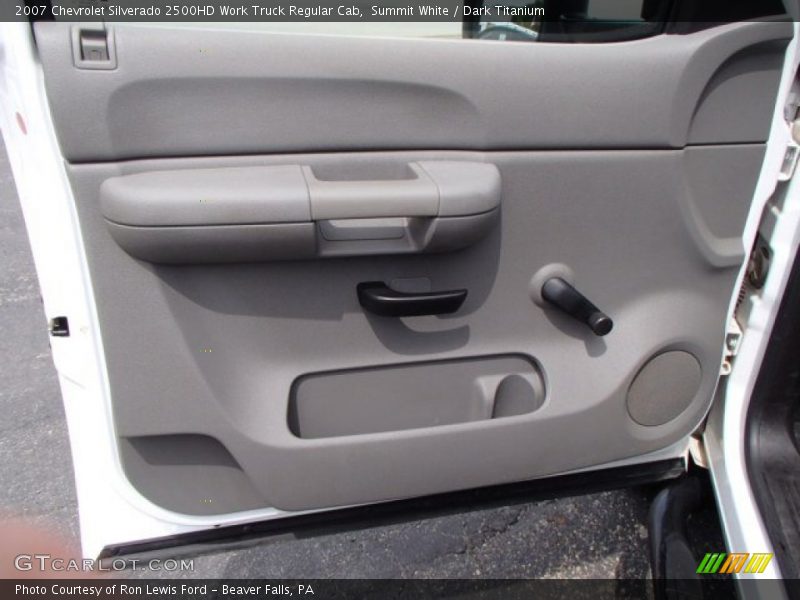 Summit White / Dark Titanium 2007 Chevrolet Silverado 2500HD Work Truck Regular Cab