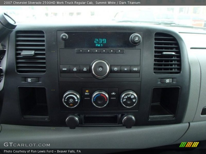 Summit White / Dark Titanium 2007 Chevrolet Silverado 2500HD Work Truck Regular Cab