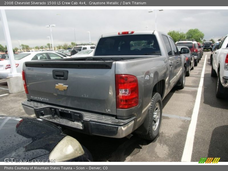 Graystone Metallic / Dark Titanium 2008 Chevrolet Silverado 1500 LS Crew Cab 4x4