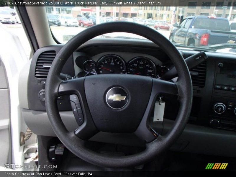Summit White / Dark Titanium 2007 Chevrolet Silverado 2500HD Work Truck Regular Cab