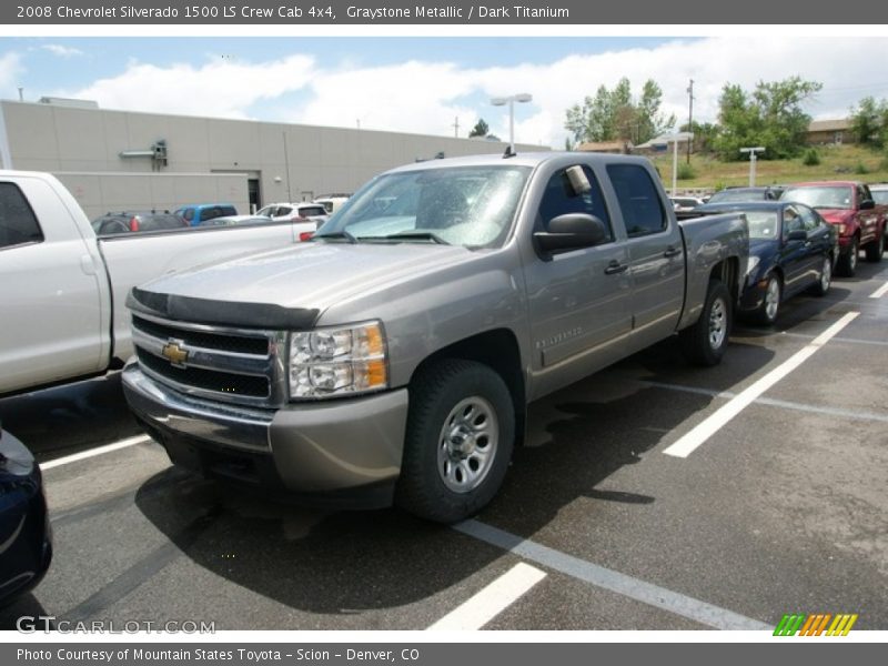 Graystone Metallic / Dark Titanium 2008 Chevrolet Silverado 1500 LS Crew Cab 4x4