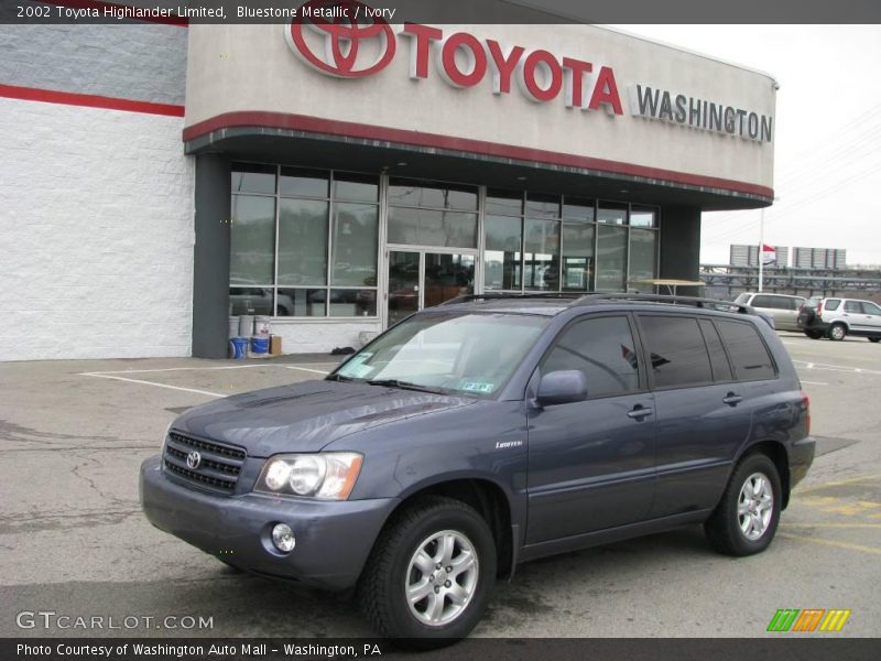 Bluestone Metallic / Ivory 2002 Toyota Highlander Limited
