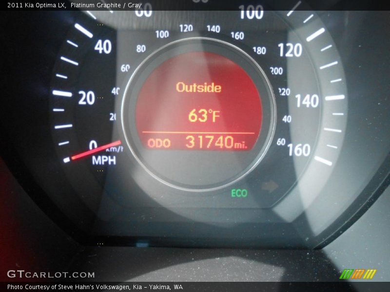 Platinum Graphite / Gray 2011 Kia Optima LX