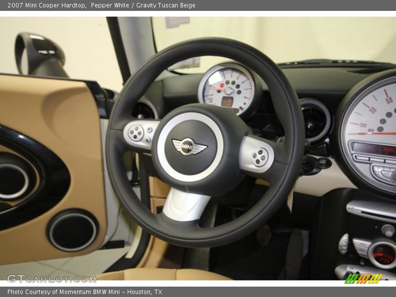 Pepper White / Gravity Tuscan Beige 2007 Mini Cooper Hardtop