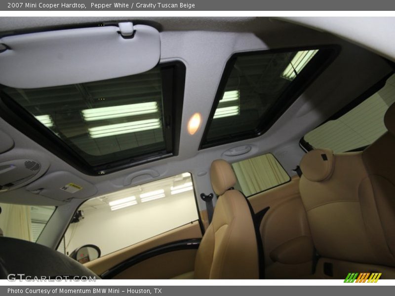 Pepper White / Gravity Tuscan Beige 2007 Mini Cooper Hardtop