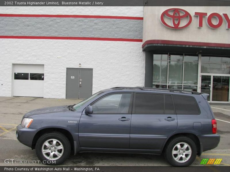 Bluestone Metallic / Ivory 2002 Toyota Highlander Limited