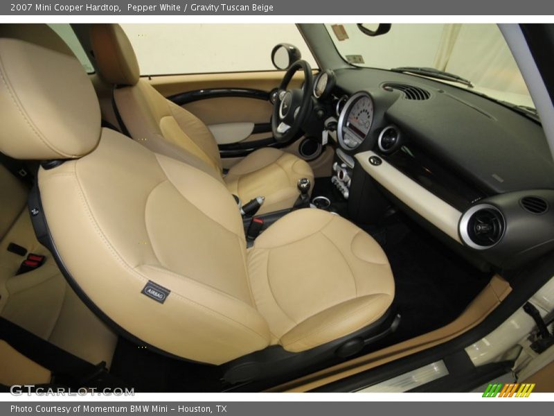 Pepper White / Gravity Tuscan Beige 2007 Mini Cooper Hardtop