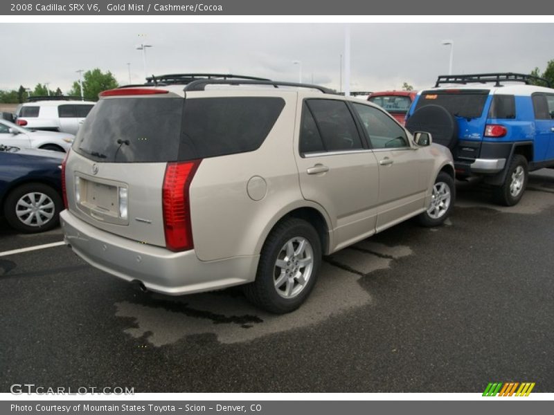 Gold Mist / Cashmere/Cocoa 2008 Cadillac SRX V6