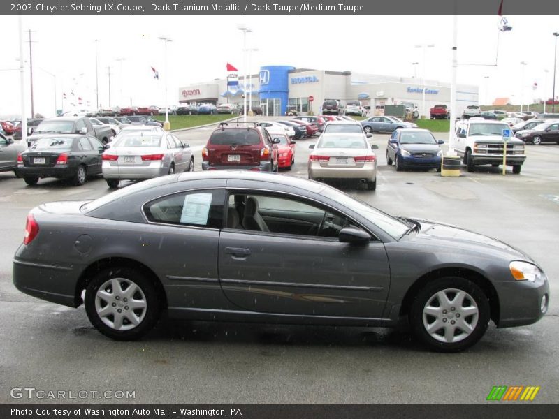 Dark Titanium Metallic / Dark Taupe/Medium Taupe 2003 Chrysler Sebring LX Coupe
