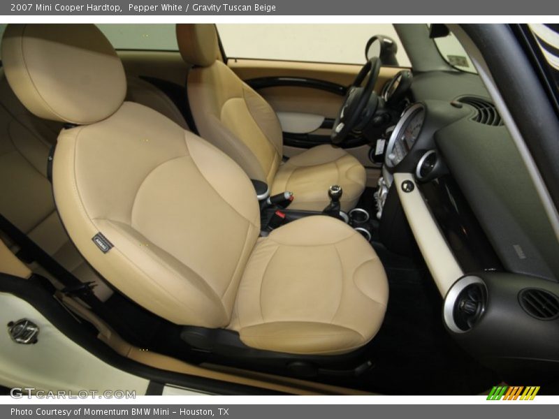 Pepper White / Gravity Tuscan Beige 2007 Mini Cooper Hardtop