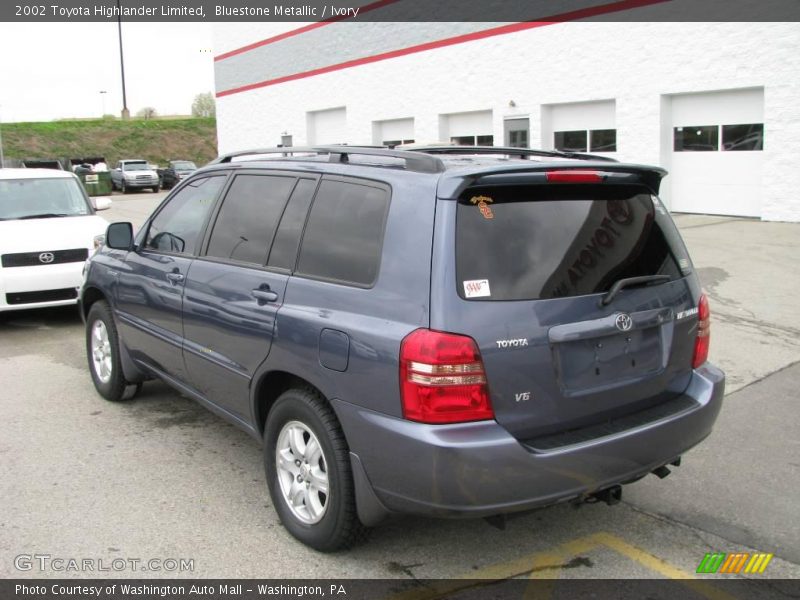 Bluestone Metallic / Ivory 2002 Toyota Highlander Limited