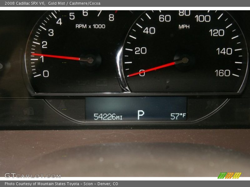 Gold Mist / Cashmere/Cocoa 2008 Cadillac SRX V6