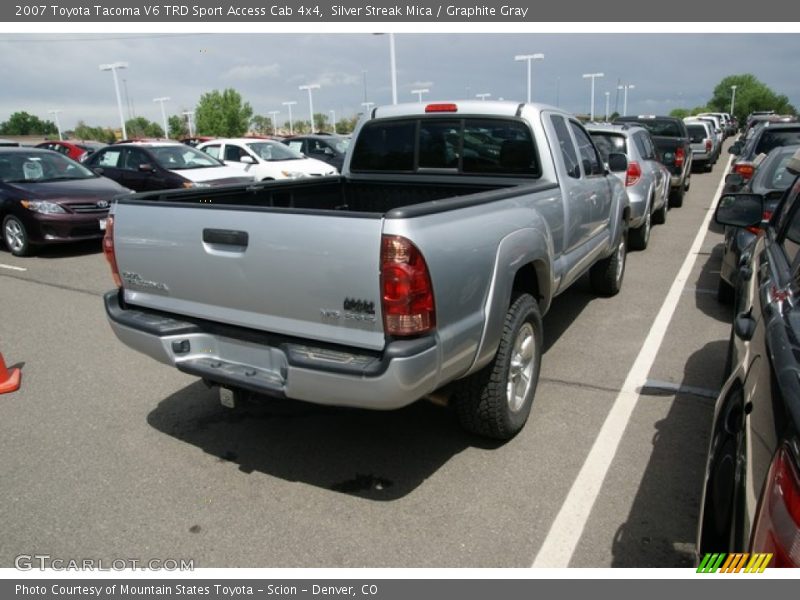 Silver Streak Mica / Graphite Gray 2007 Toyota Tacoma V6 TRD Sport Access Cab 4x4
