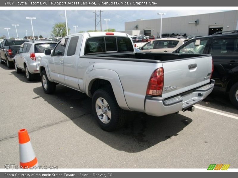 Silver Streak Mica / Graphite Gray 2007 Toyota Tacoma V6 TRD Sport Access Cab 4x4