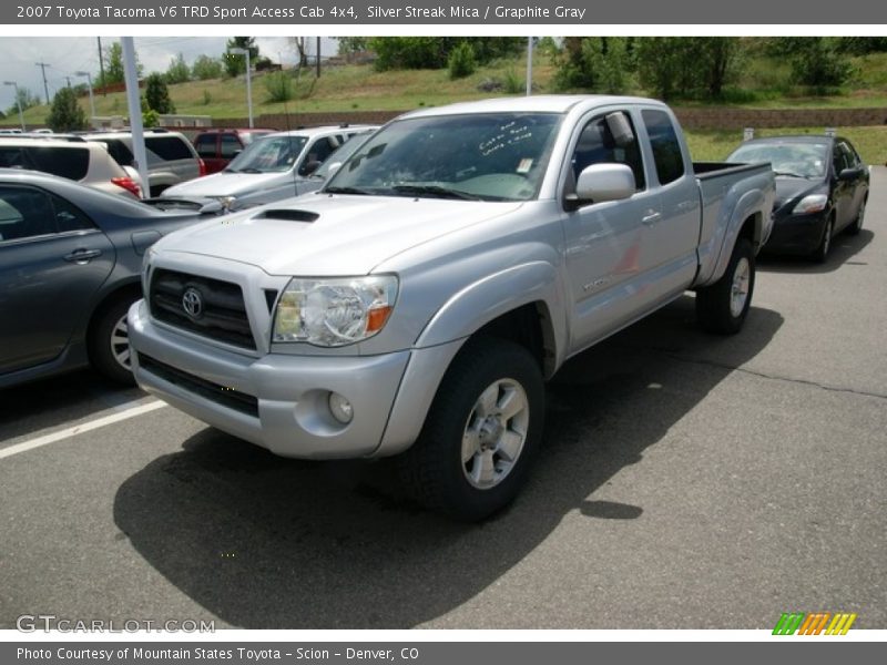 Silver Streak Mica / Graphite Gray 2007 Toyota Tacoma V6 TRD Sport Access Cab 4x4